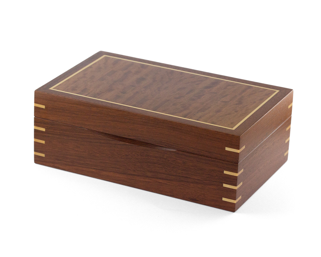 Jarrah Jewellery Box with Blackbutt Interior – Warawood Shed Woodworking