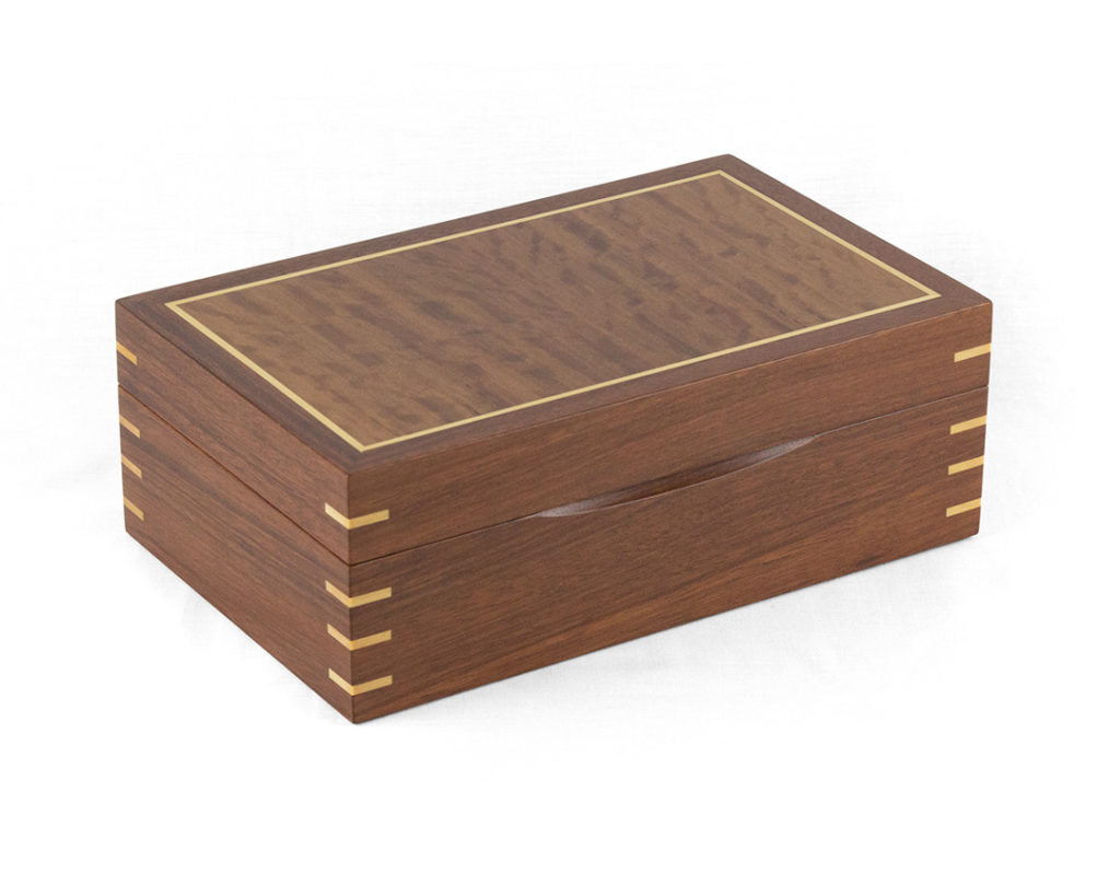 Jarrah Jewellery Box with Blackbutt Interior – Warawood Shed Woodworking