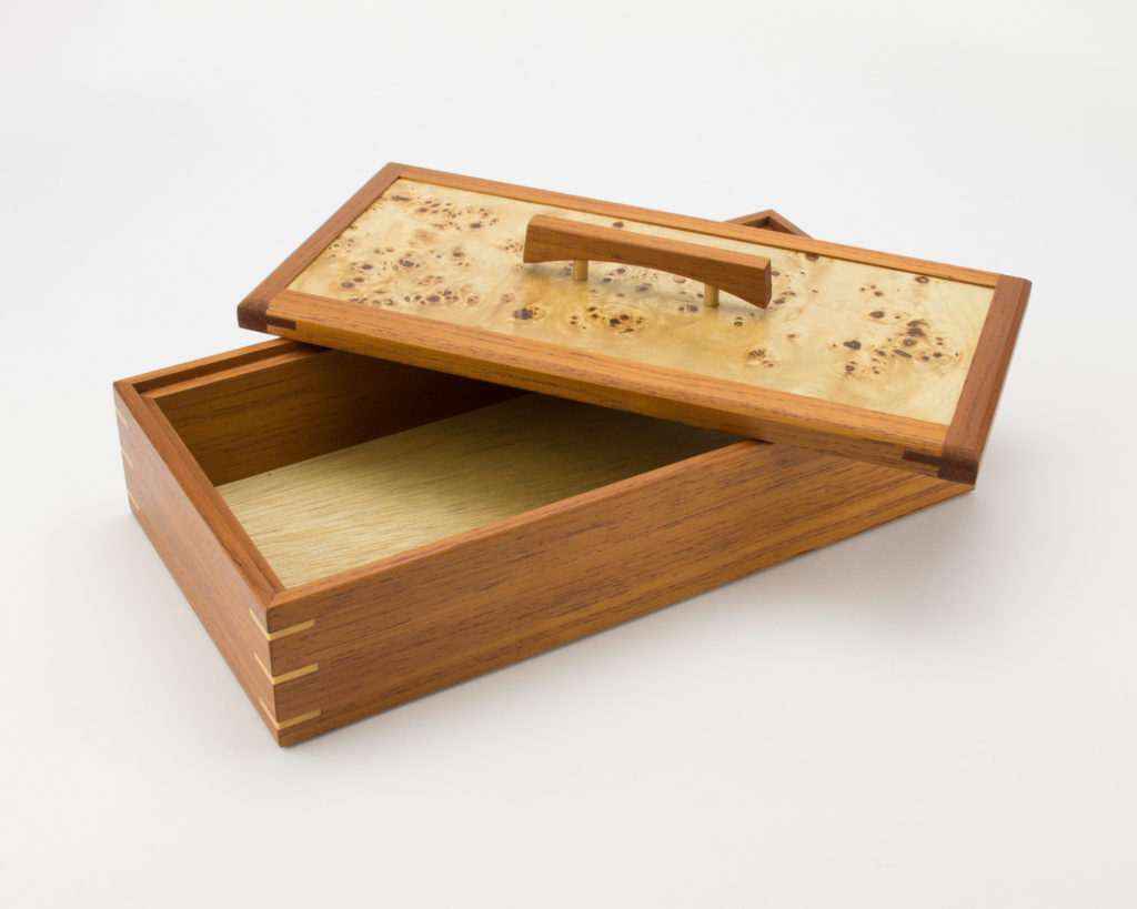 Australian Red Cedar and Mappa Burl Keepsake Box